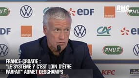 France - Croatie : "Le système ? C'est loin d'être parfait" admet Deschamps 