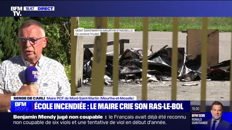 Après l'incendie d'une école à Mont-Saint-Martin, le maire en appelle à Emmanuel Macron