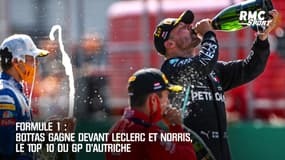F1 : Bottas gagne devant Leclerc et Norris, le Top 10 du GP d'Autriche