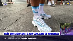 Marseille: ruée sur les baskets aux couleurs de la cité phocéenne