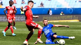 Tardieu contre Gameiro, les deux buteurs d'ESTAC-Strasbourg