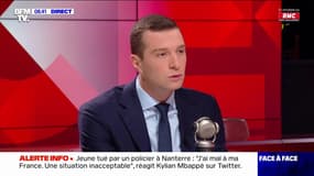 Pour Jordan Bardella Jean-Luc Mélenchon est "systématiquement du côté de ceux qui veulent abîmer et détruire la République"