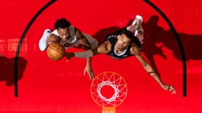Victor Wembanyama face aux Raptors, le 12 février 2024.