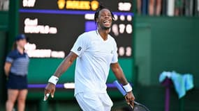 Gaël Monfils après sa victoire contre Ugo Humbert à Wimbledon, le 1er juillet 2025