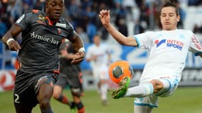 Kone face à Thauvin, lors d'OM-Lorient du 22 février dernier.