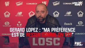 Gérard Lopez, sur un possible report de Lille-PSG : "Ma préférence est de rester comme on est"