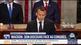Ce qu'il faut retenir du discours d'Emmanuel Macron devant le Congrès américain (2/2)