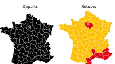 La journée est classée noire au niveau national dans le sens des départs. La journée est classée noire au niveau national dans le sens des départs.