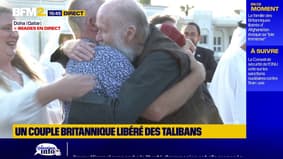 Le couple de Britanniques libéré par les talibans arrive au Qatar 