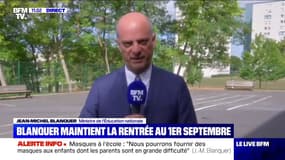 Jean-Michel Blanquer: le protocole sanitaire "prévoit tous les cas de figure, une circulation faible ou forte du virus"