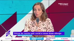 Véronique, auditrice RMC, ne peut pas se faire vacciner à cause d'une allergie. Elle raconte à Marie Dupin toutes les difficultés qu'elle a connu depuis la mise en place du pass sanitaire. RMC s'engage pour vous dans Estelle Midi !