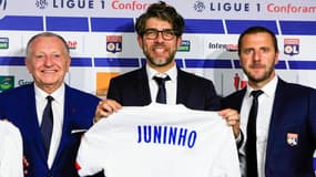 Jean-Michel Aulas, Juninho et Florian Maurice