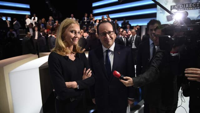 Karine Charbonnier, le 6 novembre dernier, à côté de François Hollande