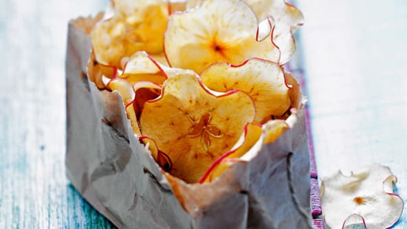 Cliquez-ici pour voir la recette des chips de pommes.