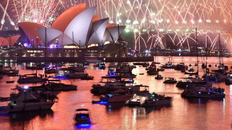 Les Australiens sont parmi les premiers à envoyer leurs vœux de bonne année. 