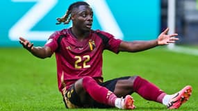 Jérémy Doku lors de France-Belgique à l'Euro le 1er juillet 2024