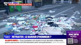 Retraites: des déchets déversés devant le Conseil constitutionnel à la veille de son verdict sur la réforme