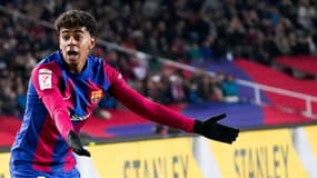 Lamine Yamal lors de Barça-Almeria (3-2, Liga), le 20 décembre 2023
