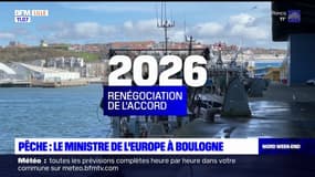 Pêche: le ministre de l'Europe à Boulogne