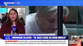 Les images de Monique Olivier, ex-femme du tueur en série Michel Fourniret, à l'ouverture de son procès à Nanterre ce mardi