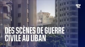  Des scènes de guerre civile se sont déroulées au Liban ce jeudi