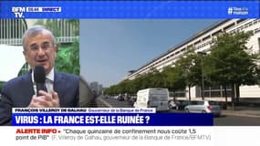 Coronavirus: "Chaque quinzaine de confinement nous coûte 1,5 point de PIB", estime le gouverneur de la Banque de France