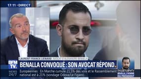 Audition de Benalla au Sénat: "Il prévoit d'y aller, convoqué sous la menace. Et pour ne pas devoir comparaître avec des menottes aux poignets", explique son avocat.