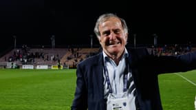 Pierre Ferracci à Martigues le 2 mai, après la montée du Paris FC en Ligue 1