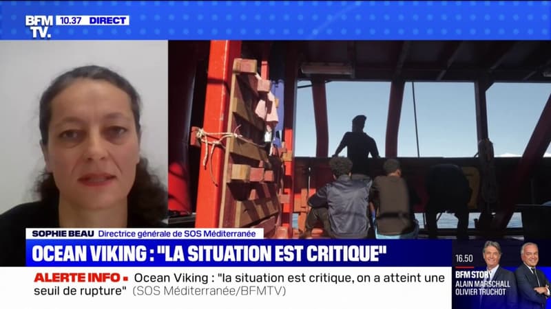 Sophie Beau, directrice générale de SOS Méditerranée, à propos de l'Ocean Viking: 