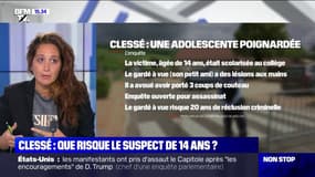 Adolescente de 13 ans poignardée: que risque son petit-ami qui a avoué "vouloir tuer" ?