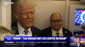 "Je pense que les Russes ont les cartes en mains parce qu'ils ont pris beaucoup de territoires":  Donald Trump évoque les négociations pour tenter de mettre fin à la guerre en Ukraine