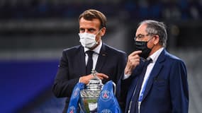 Emmanuel Macron et Noël Le Graët