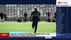 Le premier entraînement de Bolt avec son club australien