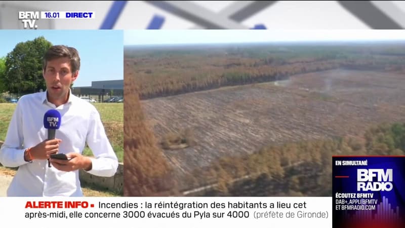 Incendies en Gironde: 3000 personnes évacuées vont pouvoir réintégrer leur domicile à partir de 17H