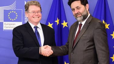 Ignacio Garcia Bercero (à droite) et Dan Mullaney négocient actuellement les termes du traité transatlantique.
