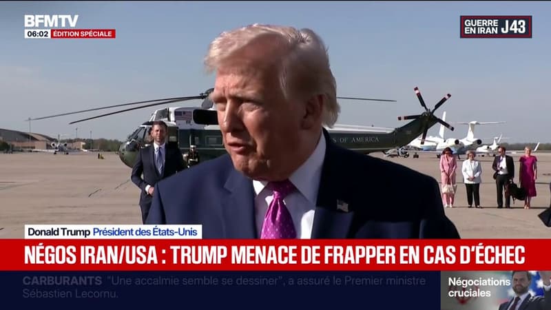 Guerre au Moyen-Orient: Donald Trump menace l'Iran en cas d'échec des négociations