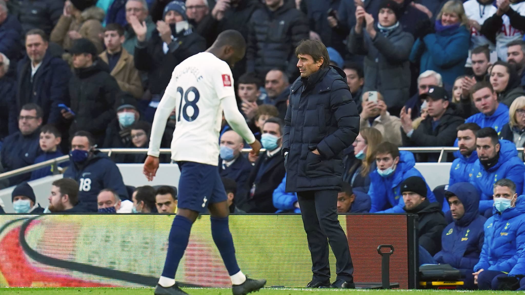 Ndombele et Conte avec Tottenham en FA Cup Ndombele et Conte avec Tottenham en FA Cup