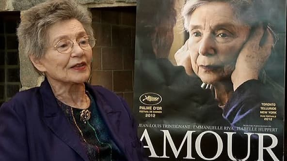 Emmanuelle Riva, à Los Angeles, après la cérémonie des Oscars.