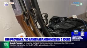Alpes-de-Haute-Provence: 150 armes abandonnées en trois jours