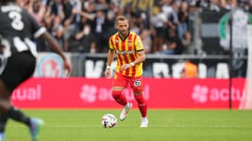 Jonathan Gradit avec le RC Lens, première journée de Ligue 1, 18 août 2024