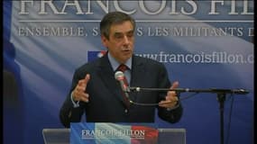 François Fillon lors de son dernier meeting avant le vote, samedi 17 novmebre