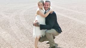 David Beckham et sa fille Harper