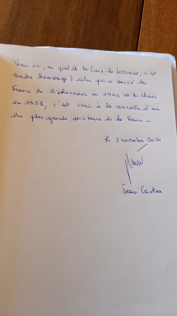 Guestbook Jean Castex General de Gaulle