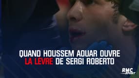 Quand Houssem Aouar ouvre la lèvre de Sergi Roberto