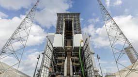 Le pas de tir d'Ariane 6 en construction le 5 mars 2020  à Kourou, en Guyane.