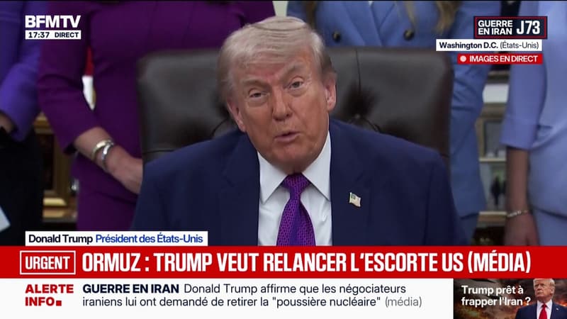 "L'Iran ne peut pas avoir l'arme nucléaire", réitère Donald Trump