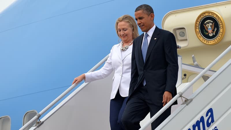 Hillary Clinton et Barack Obama en voyage officiel