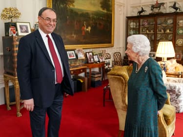 La reine Elizabeth, le 24 novembre 2021, au château de Windsor.