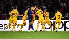 Kylian Mbappé lors du match PSG-Barcelone en Ligue des champions, à Paris le 10 avril 2024