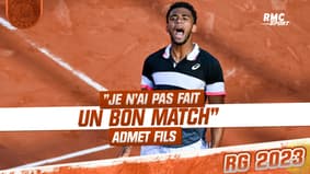 Roland-Garros : "Je n'ai pas fait un bon match" admet Arthur Fils 